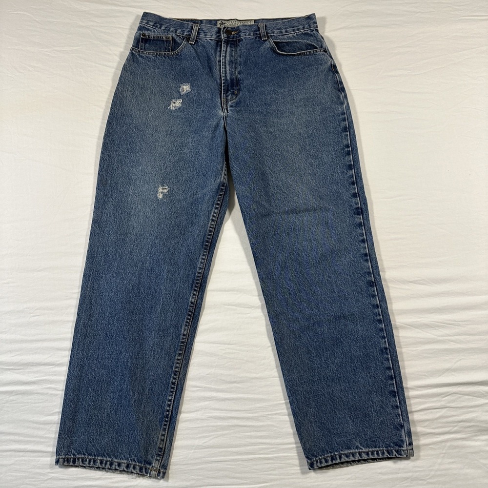 Steve and Barry's Blue Jeans Men's Denim 35x30 Relaxed Fit Straight Leg Comfort